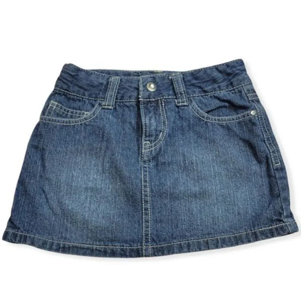 Faded Glory Sparkle denim skirt 6